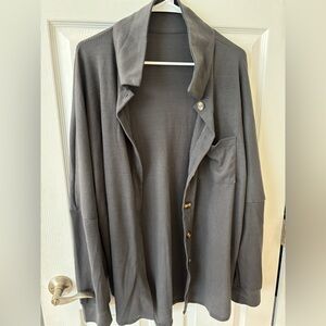Dark Gray Button-Up Cardigan-5/$25‎